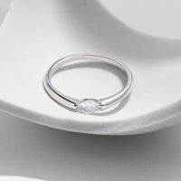 Sterling Silver Marquise Solitaire Ring