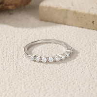 Moissanite Starlight Stackable Ring in Sterling Silver