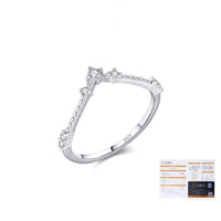 Moissanite Stackable Ring in Sterling Silver