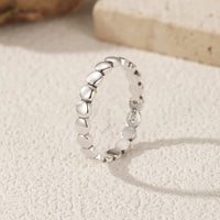 Sterling Silver Round Link Ring