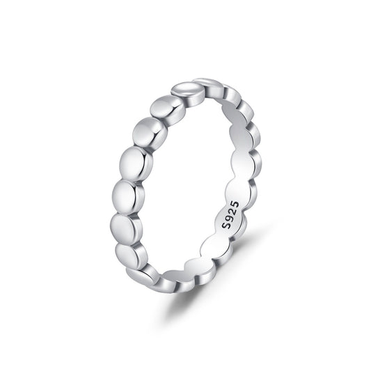 Sterling Silver Round Link Ring