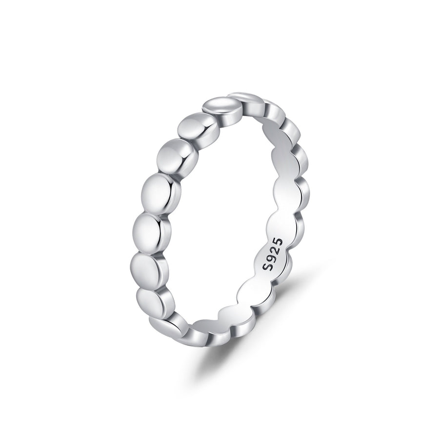 Sterling Silver Round Link Ring