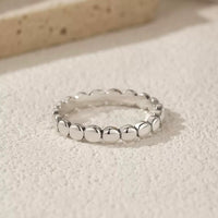 Sterling Silver Round Link Ring