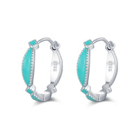 Sterling Silver Summer Enamel Earrings