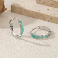 Sterling Silver Summer Enamel Earrings
