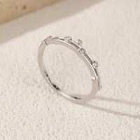 Sterling Silver Cubic Zirconia Dew Ring