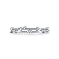 Sterling Silver Cubic Zirconia Dew Ring