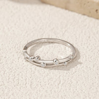 Sterling Silver Cubic Zirconia Dew Ring