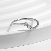 Asymmetric Moissanite Fashion Ring in D Color VVS1 | Vivianne Rae