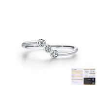 Asymmetric Moissanite Fashion Ring in D Color VVS1 | Vivianne Rae