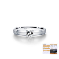 Moissanite Solitaire Ring in S925 Sterling Silver