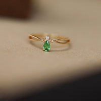 Sterling Silver Eternal Drop Ring