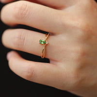 Sterling Silver Eternal Drop Ring