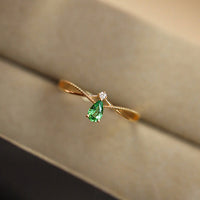 Sterling Silver Eternal Drop Ring