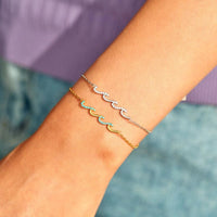 Sterling Silver Ocean Waves Bracelet