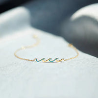 Sterling Silver Ocean Waves Bracelet