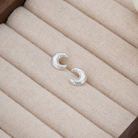 Sterling Silver Moon Earrings