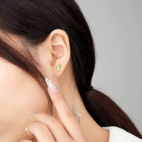 Sterling Silver Butterfly Stud Earrings