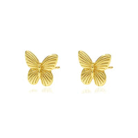 Sterling Silver Butterfly Stud Earrings