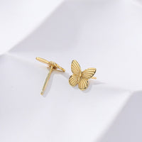 Sterling Silver Butterfly Stud Earrings