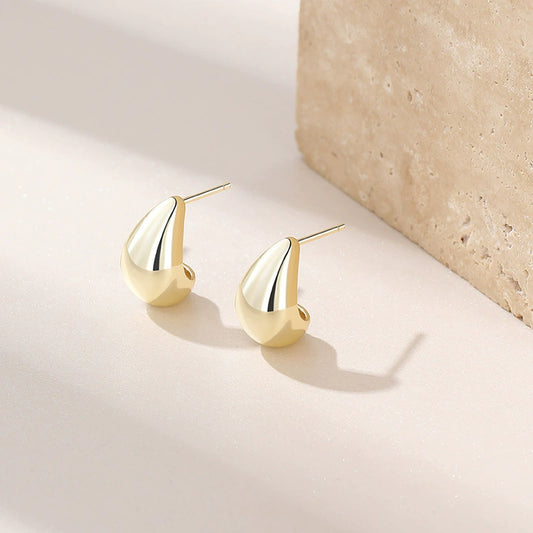 Sterling Silver Geometric Stud Earrings