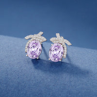 Sterling Silver Bow Stud Earrings