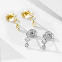 Sterling Silver Geometric Stud Earrings