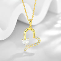 Gold Plated Sterling Silver Love Heart Necklace