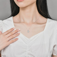 Sterling Silver Square Necklace