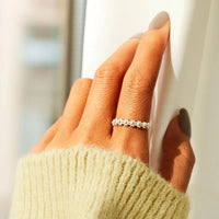 Sterling Silver Daisy Flower Ring