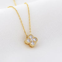 Sterling Silver Clover Pendant Necklace