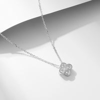 Sterling Silver Clover Pendant Necklace