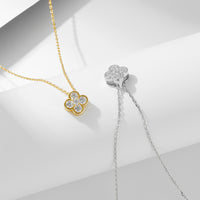 Sterling Silver Clover Pendant Necklace