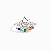 Sterling Silver Ethereal Lotus Ring