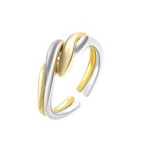 Sterling Silver Irregular Wavy Open Ring