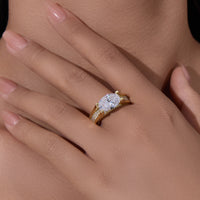 Sterling Silver Oval Cubic Zirconia Ring