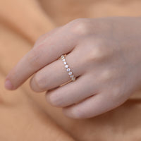 2.5mm Sterling Silver Cubic Zirconia Eternity Ring
