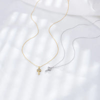 Gold Plated Sterling Silver Mini Key Necklace