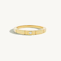 Sterling Silver Simple Square Band Ring
