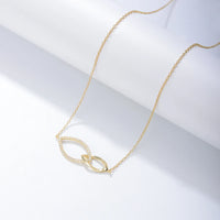Gold Plated Sterling Silver Leaf Necklace