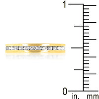 Clear Crystal Stackable Gold Ring