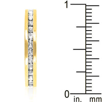 Clear Crystal Stackable Gold Ring