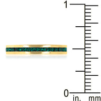 Green Crystal Eternity Ring