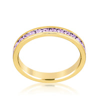 Lavender Crystal Eternity Ring