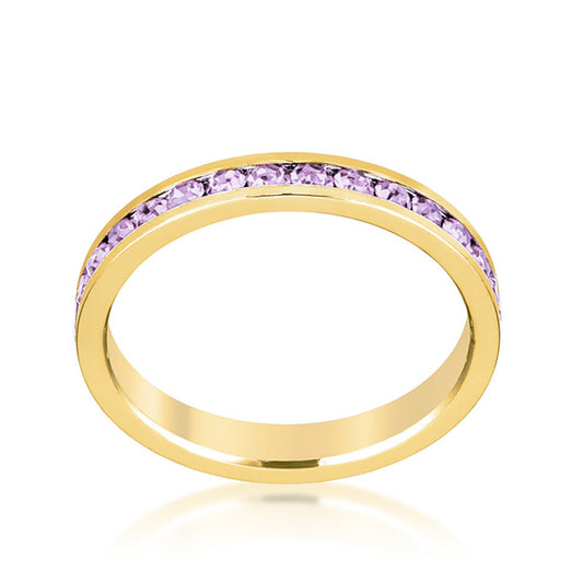 Lavender Crystal Eternity Ring