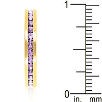 Lavender Crystal Eternity Ring