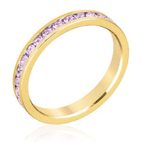 Lavender Crystal Eternity Ring
