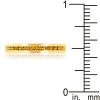 Yellow Crystal Stackable Ring