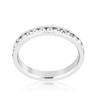 Clear Crystal Stackable Eternity Ring