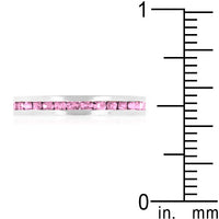 Pink Crystal Stackable Ring